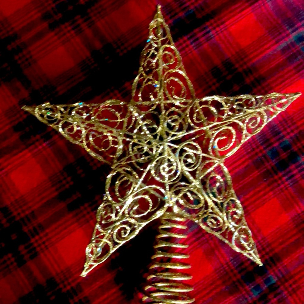 Gold Star Tree Topper